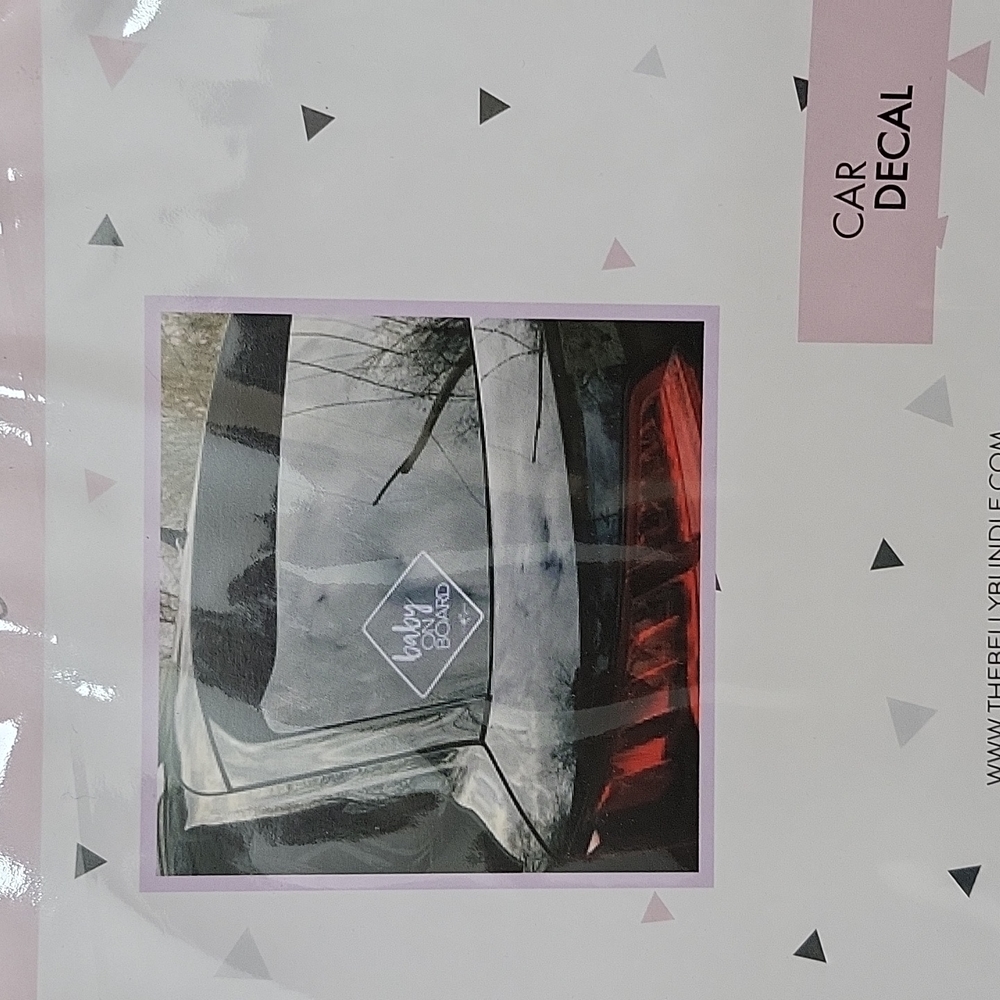 Baby on board car decal